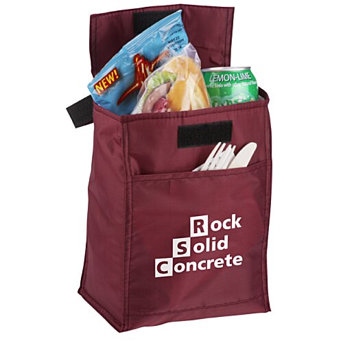 Additional Image 1 - a red bag with food in it