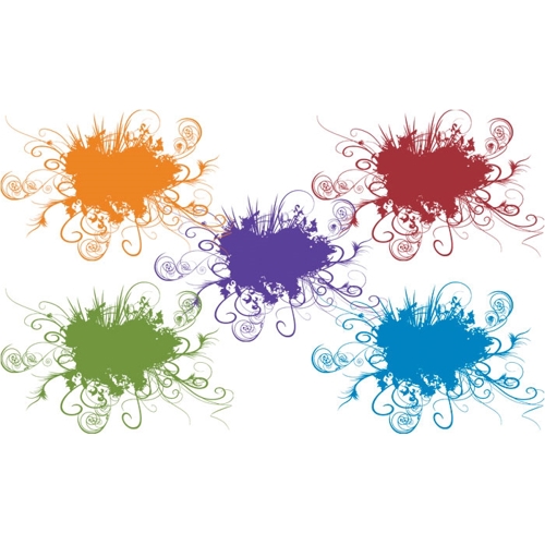 Additional Image 2 - a group of colorful blots