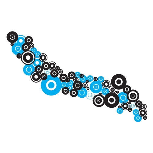Additional Image 3 - a blue and black circle