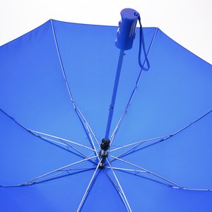 Additional Image 2 - a blue umbrella with a metal handle