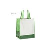 View Image 2 of 5 of Expressions Laminated Grocery Tote - Green