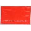 View Image 3 of 5 of Expressions Laminated Grocery Tote - Red