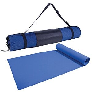 Additional Image 1 - a blue yoga mat and a blue mat