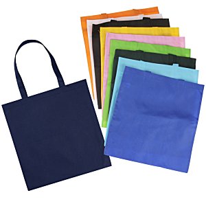 Additional Image 1 - a bag and a stack of colorful bags