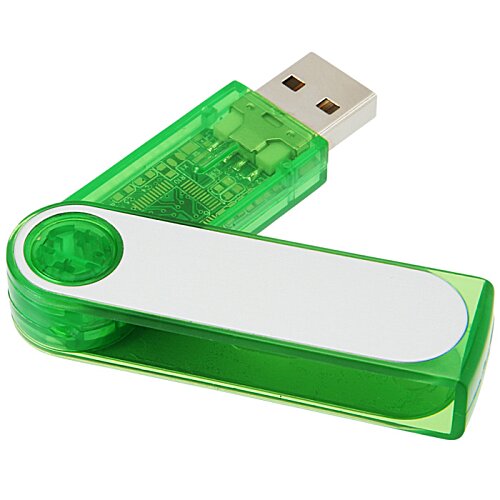 Additional Image 1 - a green usb flash drive