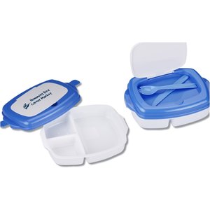 Additional Image 1 - a group of blue and white plastic containers
