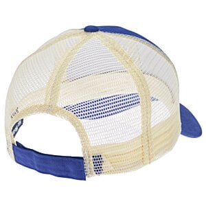 Additional Image 1 - a blue and white mesh hat