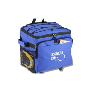 Additional Image 4 - a blue cooler on wheels