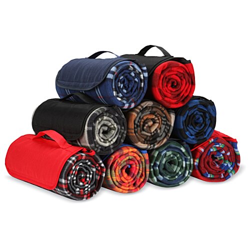 Roll-Up Picnic Blanket - Embroidered Image 1 of 7