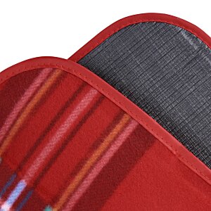 Additional Image 2 - a close up of a red and grey oven mitt