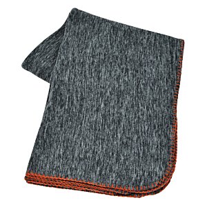 Additional Image 1 - a grey and orange blanket