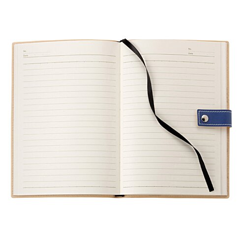 Additional Image 1 - a white notebook with a blue strap