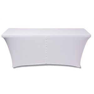 Additional Image 1 - a white rectangular table cover