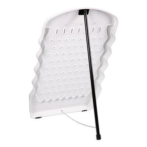 Additional Image 2 - a white umbrella with a black pole