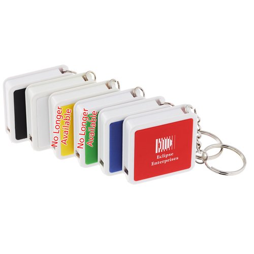 Additional Image 1 - a key chain with a yellow square