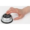Additional Thumbnail Image 1 - a hand holding a round silver and black object