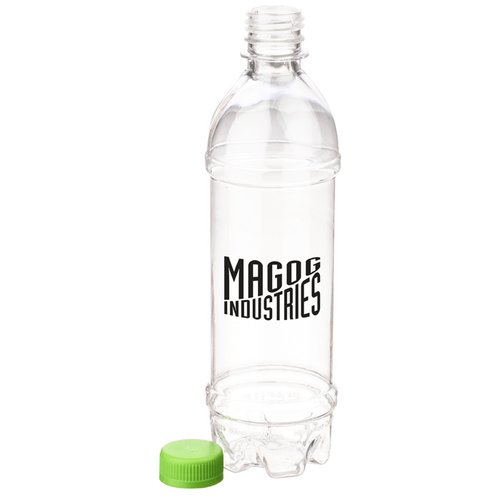 Additional Image 1 - a clear plastic bottle with a green cap