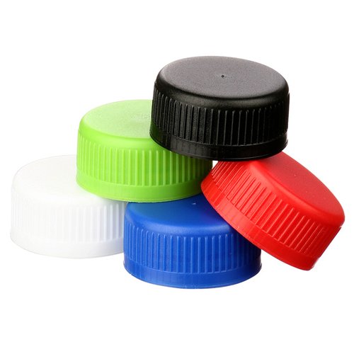 Additional Image 2 - a group of colorful plastic caps
