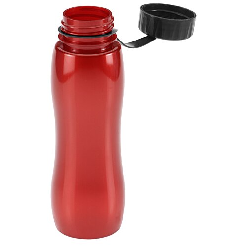 Additional Image 2 - a red plastic bottle with a black lid