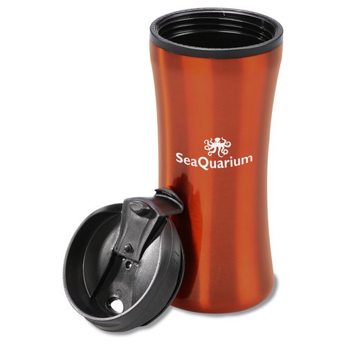 Additional Image 1 - a red and black coffee mug