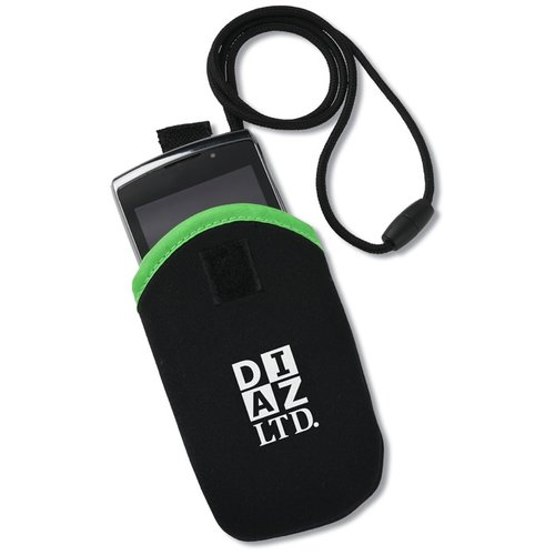 Additional Image 3 - a black and green cell phone