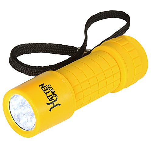 Additional Image 2 - a yellow flashlight with a black strap