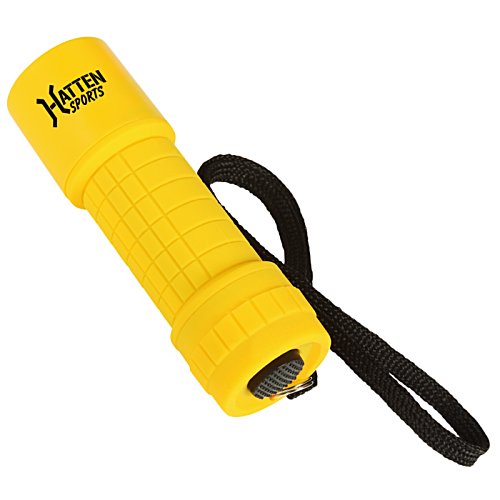 Additional Image 1 - a yellow flashlight with a black strap