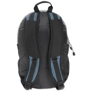 Additional Image 1 - a black backpack with zippers
