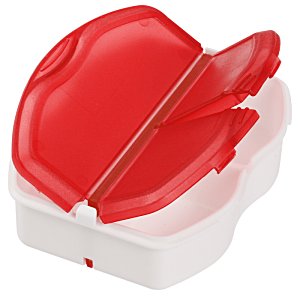 Additional Image 2 - a red and white container with a red lid