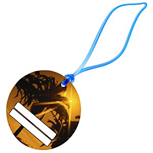 Additional Image 2 - a gold medal with a blue string