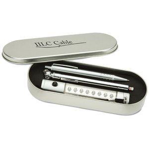 Additional Image 2 - a pencil case with a pencil and a pen in it