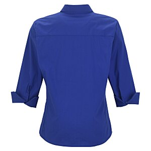 Additional Image 2 - a blue shirt with rolled up sleeves
