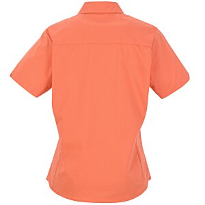 Additional Image 2 - a back view of a pink shirt