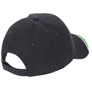 Additional Image 1 - a black hat with a green patch