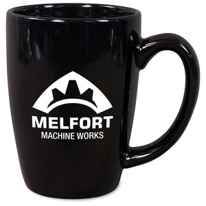 Additional Image 1 - a black mug with white text