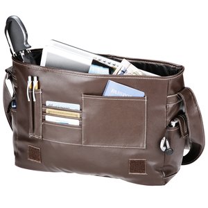 Additional Image 1 - a brown bag with papers in it