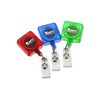 View Image 2 of 4 of Economy Square Retractable Badgeholder - Translucent