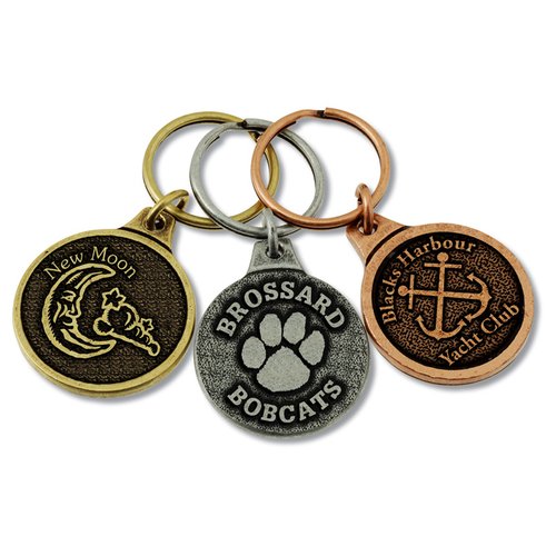Econo Metal Keychain - Round Image 2 of 2