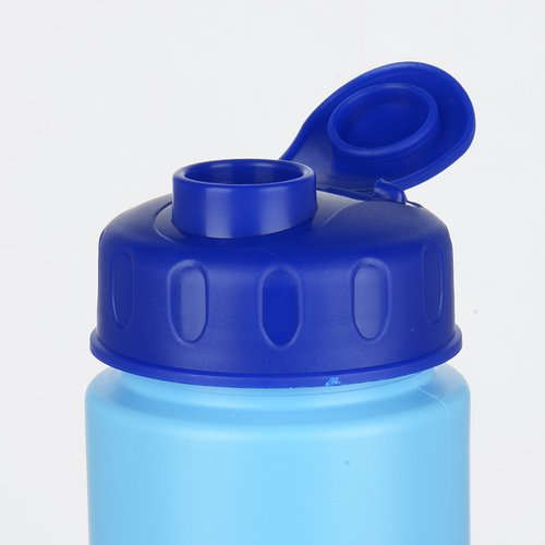 Additional Image 1 - a blue plastic bottle with a blue lid