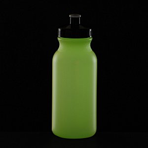 Additional Image 1 - a green water bottle with a black lid