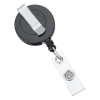 View Image 2 of 4 of Round Retractable Badge Holder with Slip-On Clip - Opaque