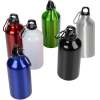 View Image 3 of 3 of Aluminum Water Bottle with Carabiner - 16 oz. - 24 hr