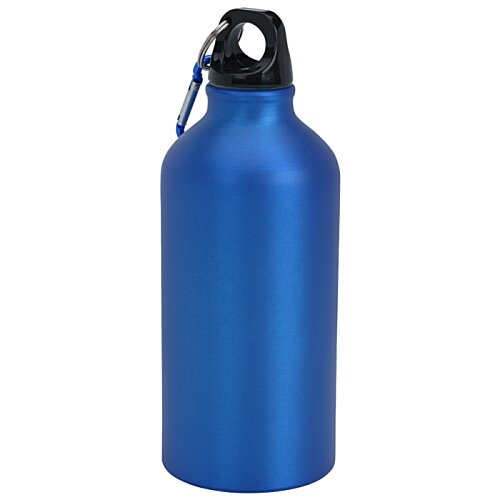 Additional Image 1 - a blue water bottle with a black cap