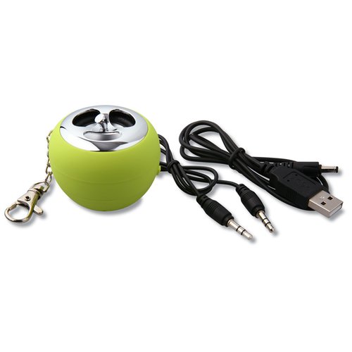 Additional Image 1 - a green round object with black cord