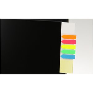 Additional Image 1 - a black rectangular object with a colorful stripe