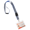 a lanyard with a badge on it