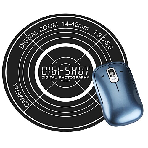 Additional Image 1 - a computer mouse on a circular black and white surface