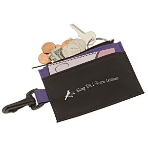 Additional Image 1 - a black and purple bag with a key