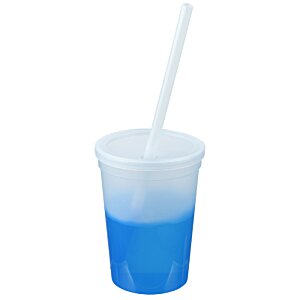 Additional Image 3 - a blue liquid in a plastic cup