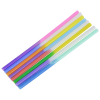 a group of colorful straws